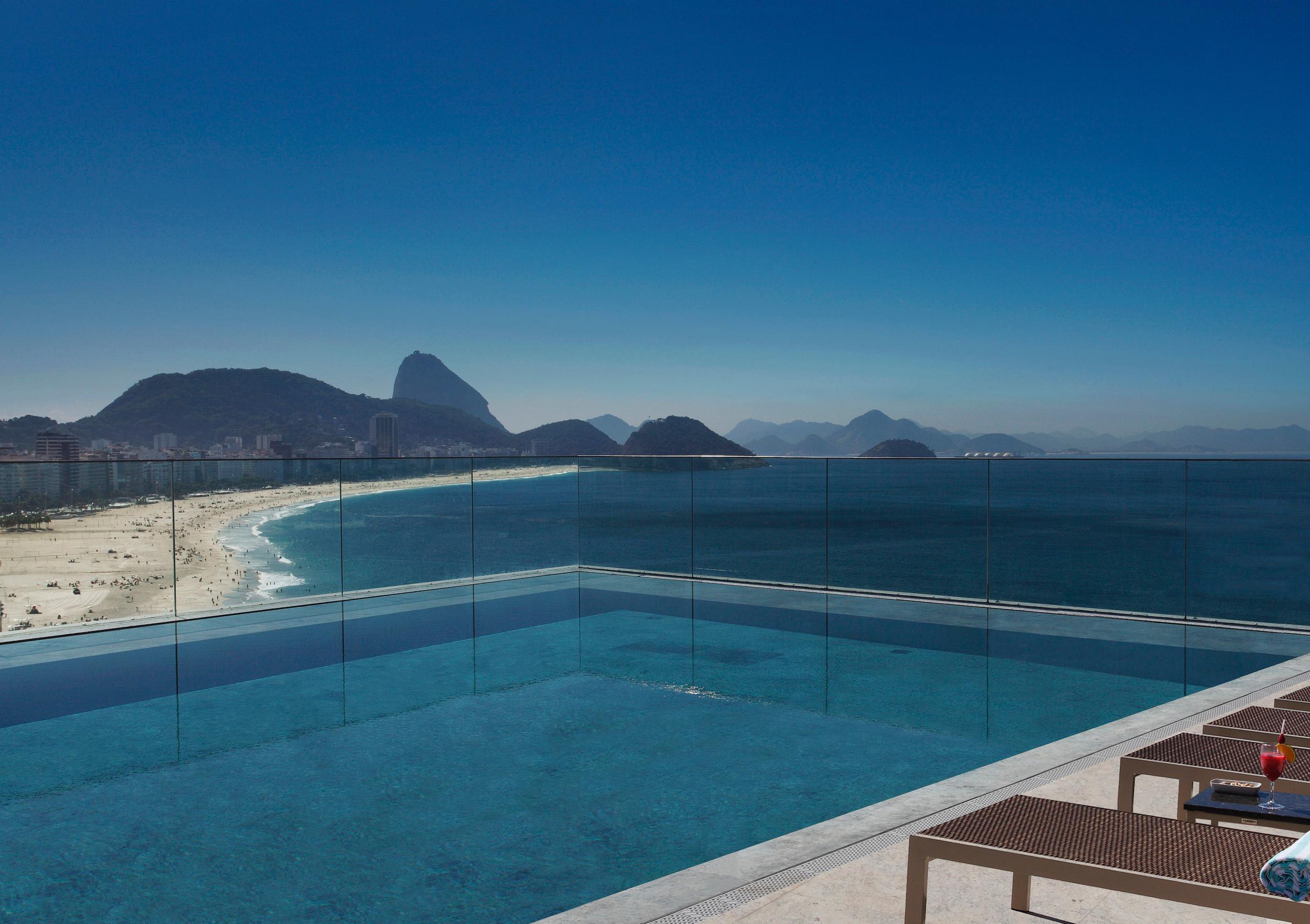 Miramar By Windsor Copacabana Río de Janeiro Exterior foto View of the Atlantic Ocean from the hotel